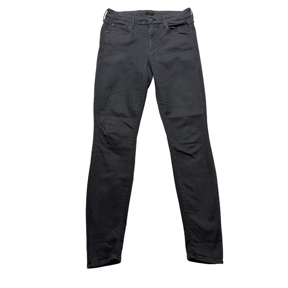 Mother‎ The Looker Jeans Womens 28 Black Not Guilty Wash Mid Rise Skinny